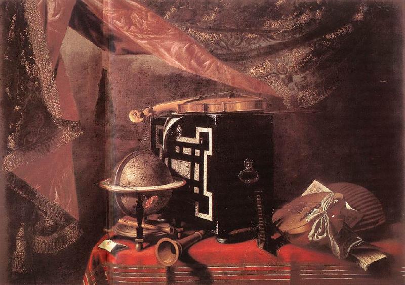 BASCHENIS, Evaristo Still-life with Instruments ll oil painting image